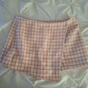 Windsor Plaid Skorts in Pink and White